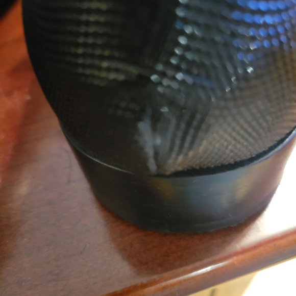 Giovanni Conti Italian black slip on crystal shoes, size 46 European/13 Us - Picture 9 of 16